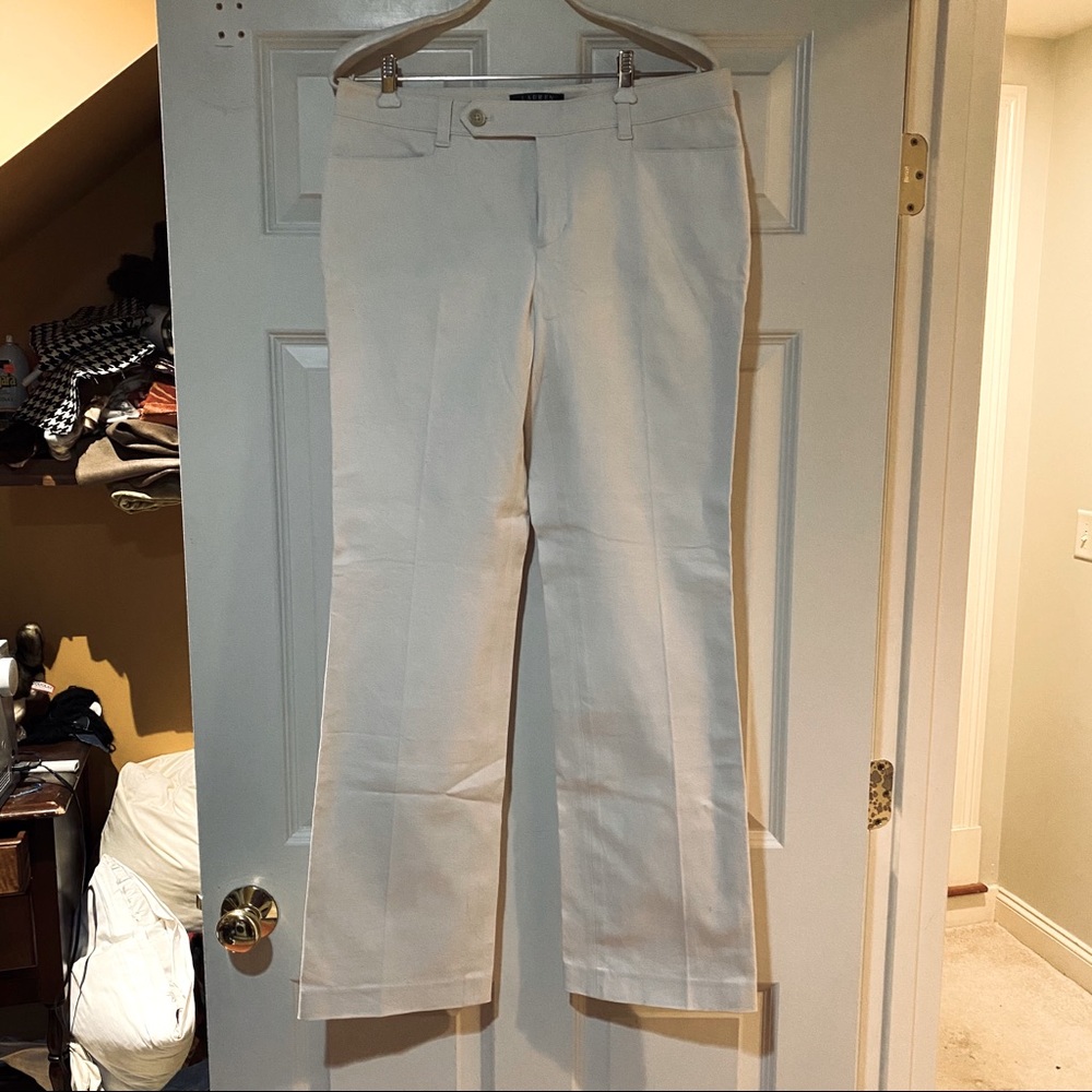 Never worn Lauren "Adelle" ivory dress pants 8